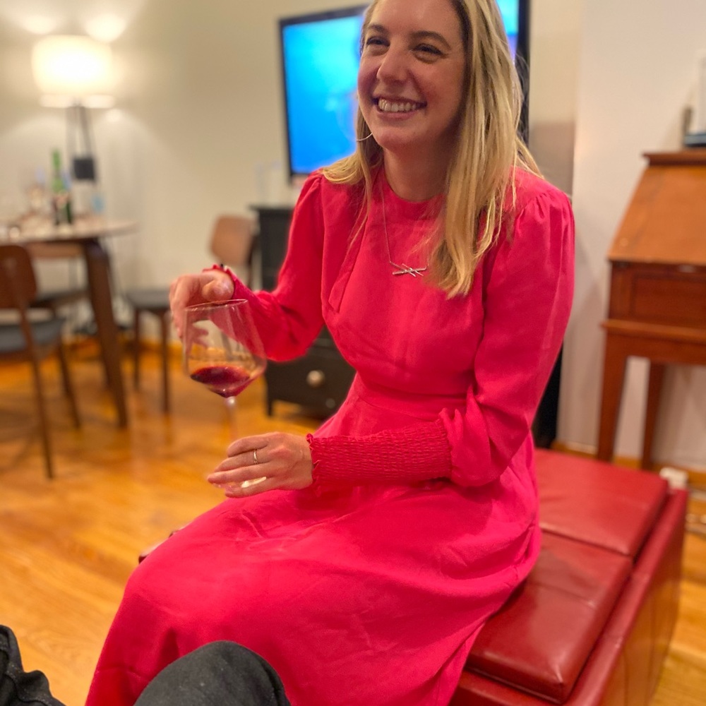Pink Topshop Pheasant dress